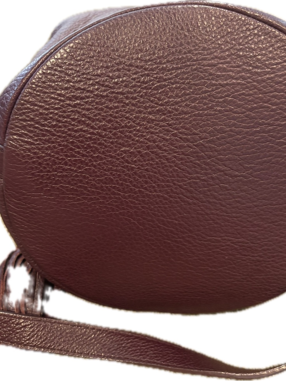 See by Chloe - Vicki Plum Leather Drawstring Bucket Bag with Tassels - Picture 3 of 6